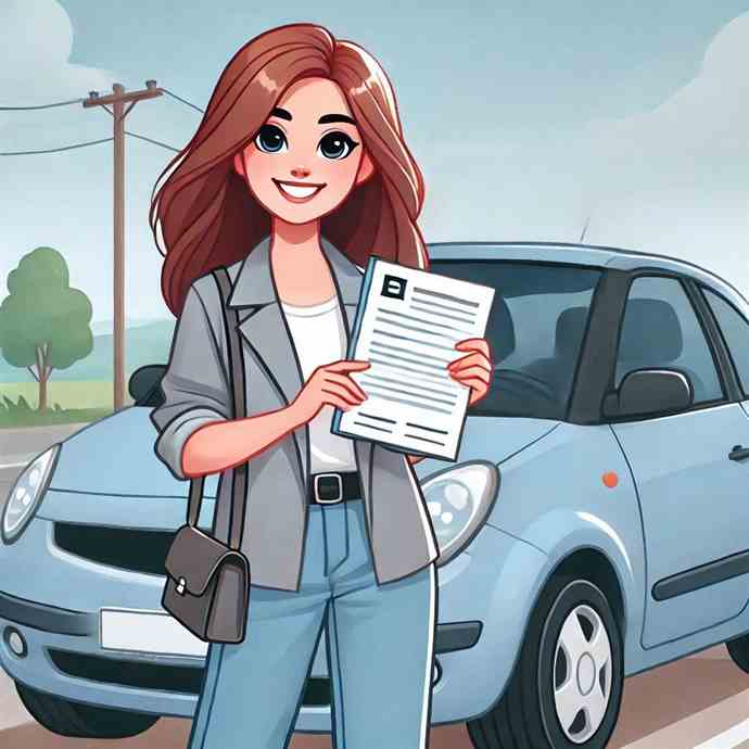 A motorist pleased with her accident forgiveness car insurance plan